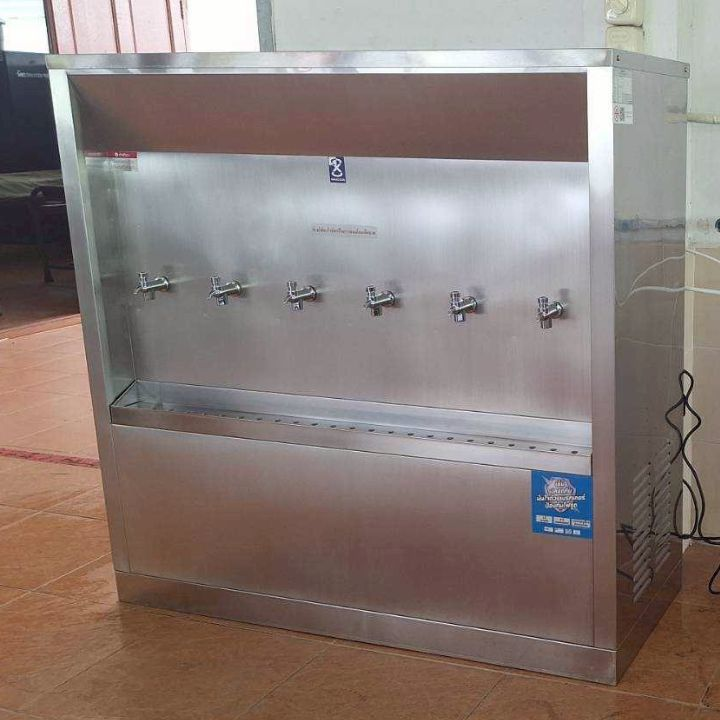 เครื่องกดน้ำเย็นสแตนเลส แบบต่อท่อ 6 ก๊อก MAXCOOL รุ่น MC-6PW - Image 3