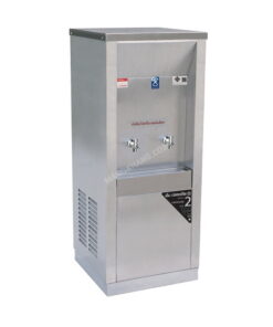 ตู้กดน้ำเย็นสแตนเลส แบบต่อท่อ 2 ก๊อก MAXCOOL รุ่น MC-2PW