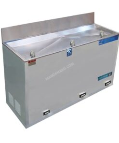 ตู้กดน้ำเย็นระบบปิด เท้าเหยียบ ก๊อกน้ำพุ 3 ก๊อก MAXCOOL รุ่น MC-RF03