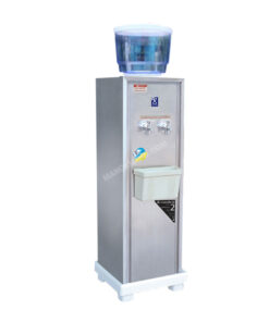 ตู้กดน้ำเย็น สแตนเลส 2 ก๊อก พร้อมถังสำรองน้ำ MAXCOOL รุ่น OTH-STD+WFWST8L